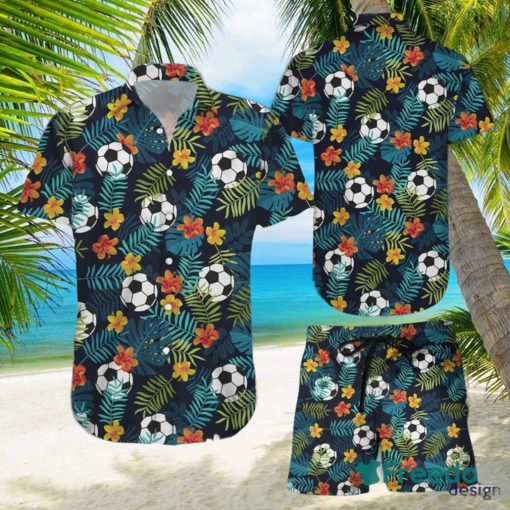 Find Soccer Simple Hibiscus Hawaiian Shirts And Short Summer Beach Set