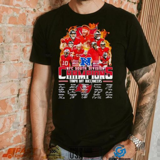 Fire 2023 NFC South Division Champions Tampa Bay Buccaneers signatures shirt