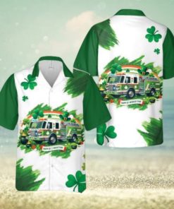 Fire Truck St Patrick’s Day Hawaiian Shirt For Men And Women