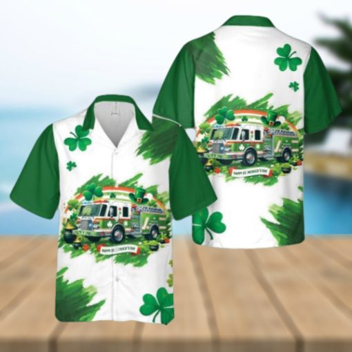 Fire Truck St Patrick’s Day Hawaiian Shirt For Men And Women