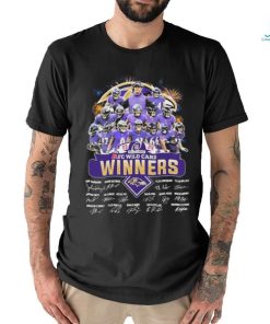 Firework Baltimore Ravens 2023 AFC Wild Card Winners Signatures Shirt