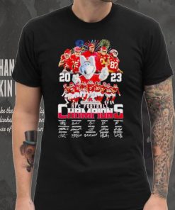 Fireworks 2023 AFC Football Champions Kansas City Chiefs signatures shirt