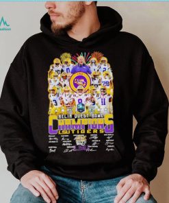 Fireworks 2023 Reliaquest Bowl Champions LSU Tigers signatures shirt