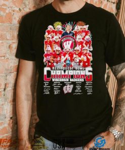 Fireworks 2023 Reliaquest Bowl Champions Wisconsin Badgers signatures shirt