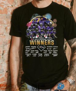 Fireworks Baltimore Ravens 23 24 AFC North Divisional Playoff winners signatures shirt