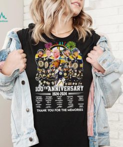 Fireworks Boston Bruins 100th anniversary 1924 2024 thank you for the memories shirt