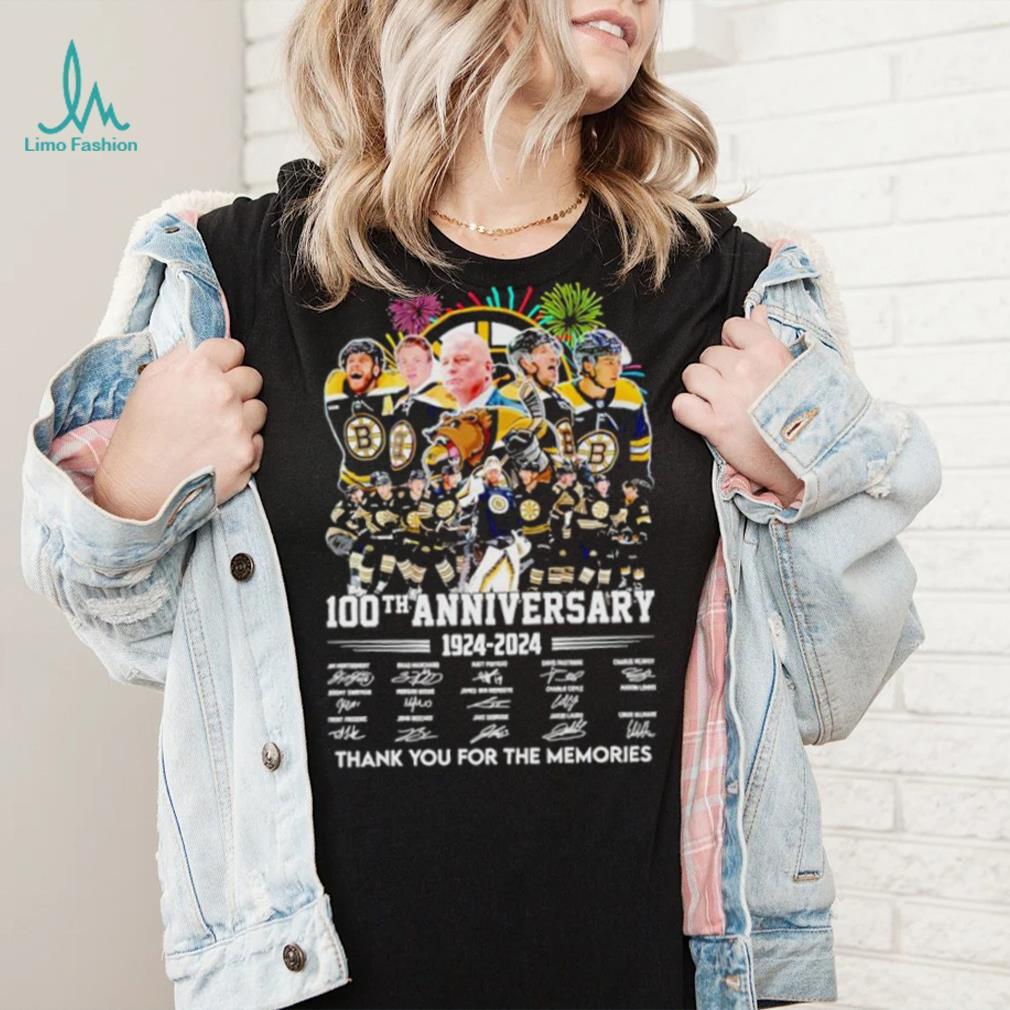 Fireworks Boston Bruins 100th anniversary 1924 2024 thank you for the memories shirt Fireworks Boston Bruins 100th anniversary 1924 2024 thank you for the memories shirt