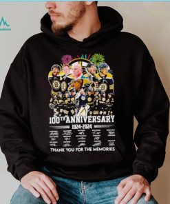 Fireworks Boston Bruins 100th anniversary 1924 2024 thank you for the memories shirt