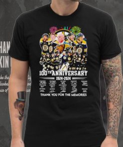 Fireworks Boston Bruins 100th anniversary 1924 2024 thank you for the memories shirt