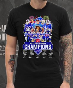 Fireworks Buffalo Bills 2024 AFC East Division Champions signatures shirt