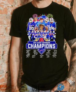 Fireworks Buffalo Bills 2024 AFC East Division Champions signatures shirt