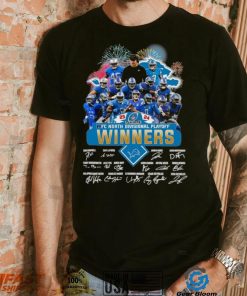 Fireworks Detroit Lions 23 24 NFC North Divisional Playoff winners signatures shirt