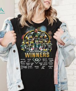 Fireworks Green Bay Packers 23 24 NFC North Divisional Playoff winners signatures shirt