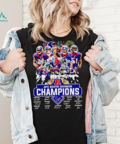 Fireworks Houston Texans 2024 AFC South Division Champions signatures shirt