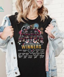 Fireworks Houston Texans 23 24 AFC South Divisional Playoff winners signatures shirt