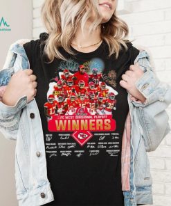 Fireworks Kansas City Chiefs 23 24 AFC West Divisional Playoff winners signatures shirt