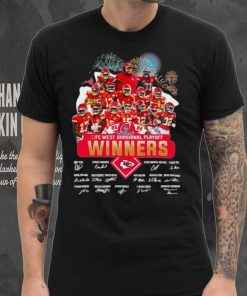 Fireworks Kansas City Chiefs 23 24 AFC West Divisional Playoff winners signatures shirt