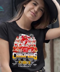 Fireworks Kansas City Chiefs AFC Champions signatures shirt