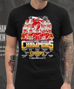 Fireworks Kansas City Chiefs AFC Champions signatures shirt