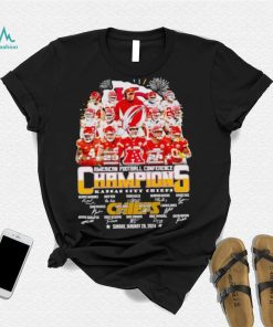 Fireworks Kansas City Chiefs AFC Champions signatures shirt