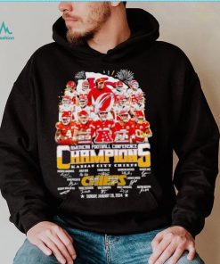 Fireworks Kansas City Chiefs AFC Champions signatures shirt
