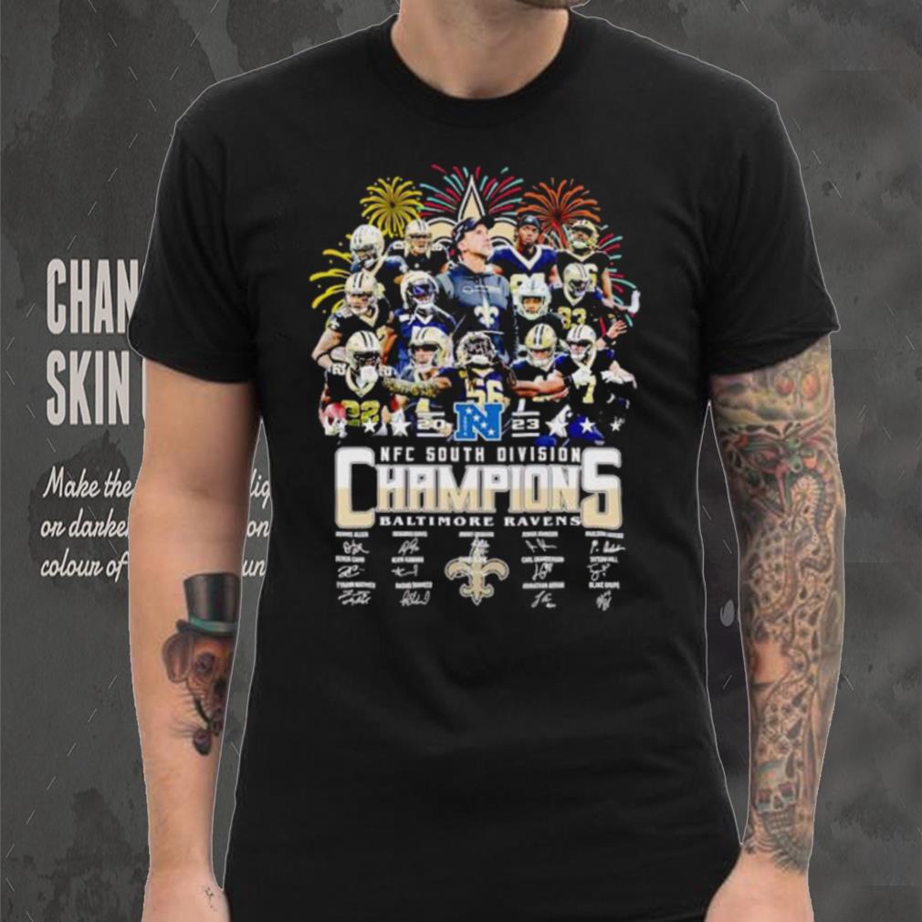 Saints nfc south champions sales shirt