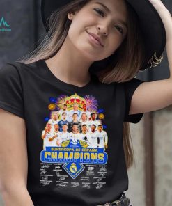 Fireworks Real Madrid 2023 2024 Supercopa de Espana Champions signatures shirt