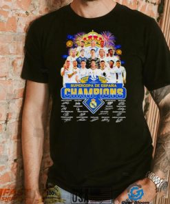 Fireworks Real Madrid 2023 2024 Supercopa de Espana Champions signatures shirt