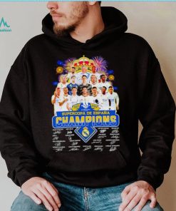 Fireworks Real Madrid 2023 2024 Supercopa de Espana Champions signatures shirt