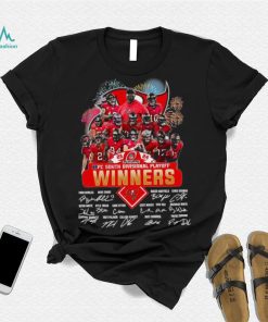 Fireworks Tampa Bay Buccaneers 23 24 NFC South Divisional Playoff winners signatures shirt