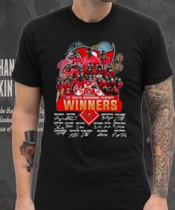 Fireworks Tampa Bay Buccaneers 23 24 NFC South Divisional Playoff winners signatures shirt