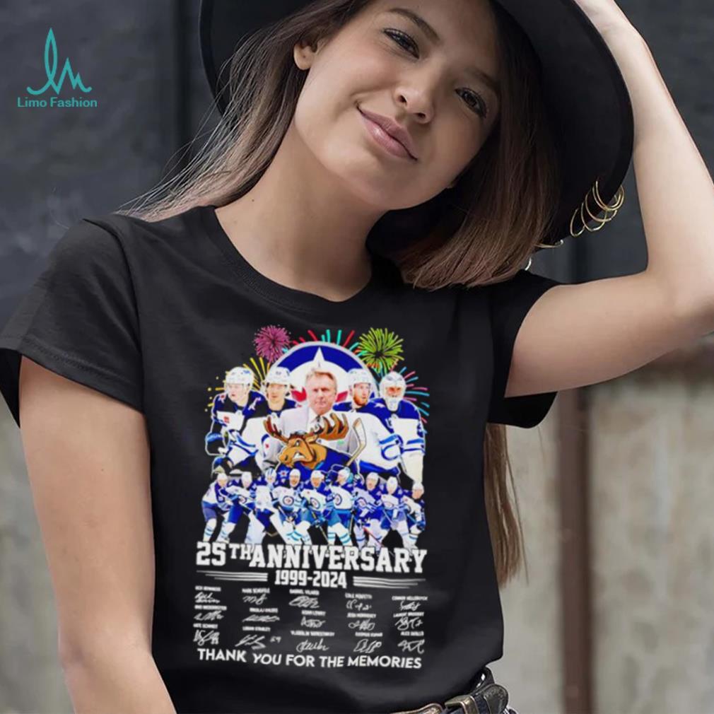 Fireworks Winnipeg Jets 25th anniversary 1999 2024 thank you for the memories shirt Fireworks Winnipeg Jets 25th anniversary 1999 2024 thank you for the memories shirt