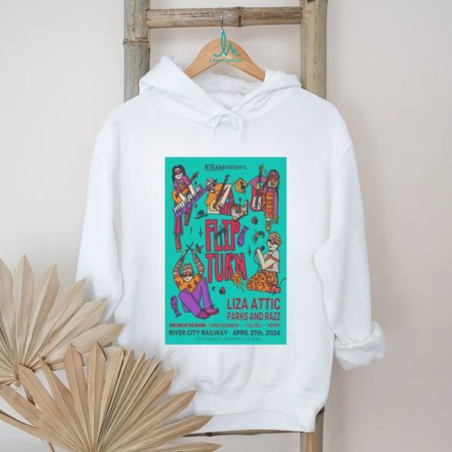 Flipturn River City Railway Jacksonville, FL April 27, 2024 poster shirt