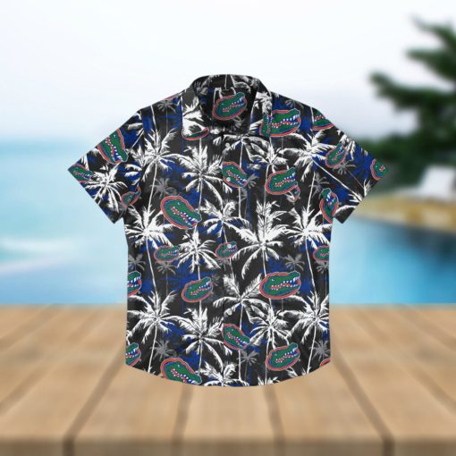 Florida Gators Black Floral Hawaiian Shirt