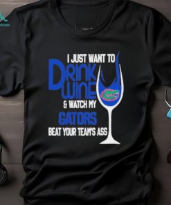 Florida Gators I Just Want To Drink Wine Shirt