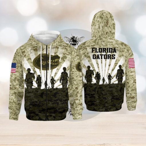 Florida Gators Military All Over Printed 3D Hoodie Winter Gift