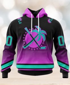 Florida Panthers Hoodie Special Retro Gradient Design Hoodie