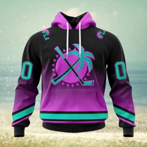 Florida Panthers Hoodie Special Retro Gradient Design Hoodie