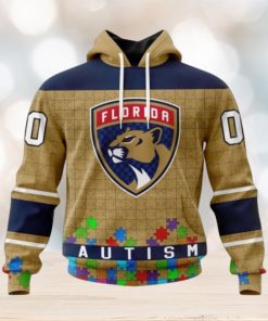 Florida Panthers Hoodie Specialized Unisex Kits Hockey Fights Against Autism Hoodie