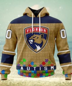 Florida Panthers Hoodie Specialized Unisex Kits Hockey Fights Against Autism Hoodie