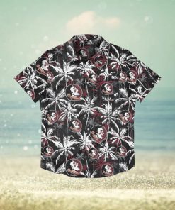 Florida State Seminoles Black Floral Hawaiian Shirt