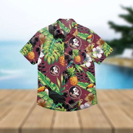 Florida State Seminoles Floral Hawaiian Shirt