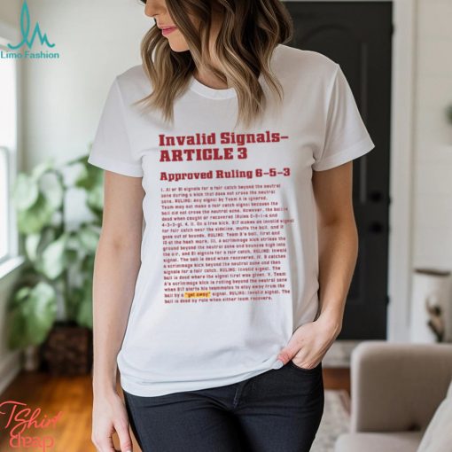 Floyd Of Rosedale Invalid Signals article 3 Shirt