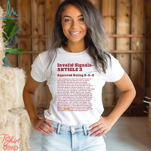 Floyd Of Rosedale Invalid Signals article 3 Shirt