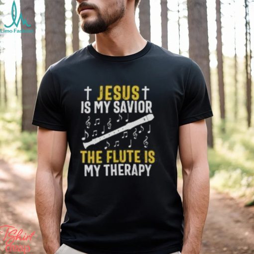 Flute Player Christian Women Girls Men Flutist Jesus Worship Classic T Shirt