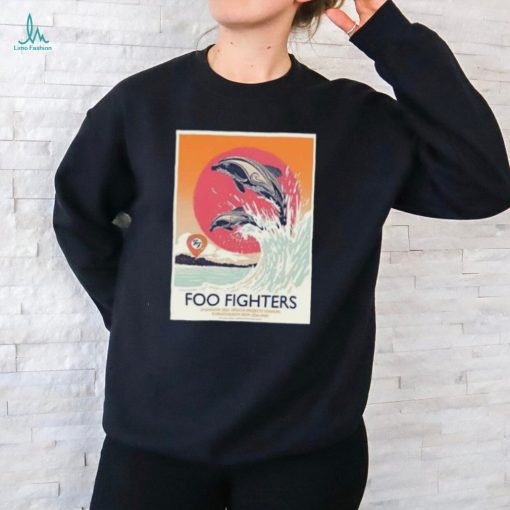 Foo Fighters 24 January 2024 Apollo Projects Stadium Christ Church New Zealand Poster By Chris Thornley T Shirt