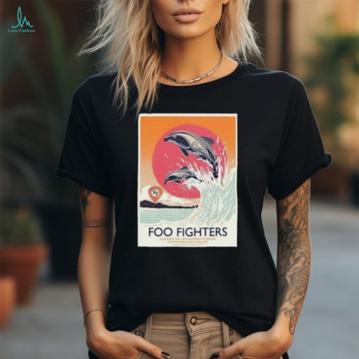 Foo Fighters 24 January 2024 Apollo Projects Stadium Christ Church New Zealand Poster By Chris Thornley T Shirt