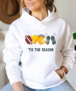 Football Cheese Helmet Beer Green Bay Football Tis The Season shirt