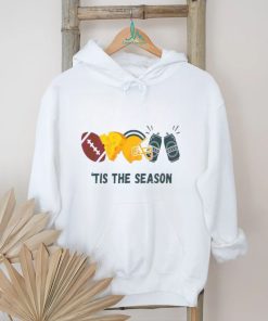Football Cheese Helmet Beer Green Bay Football Tis The Season shirt