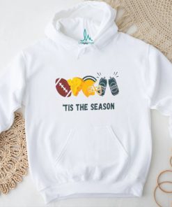 Football Cheese Helmet Beer Green Bay Football Tis The Season shirt